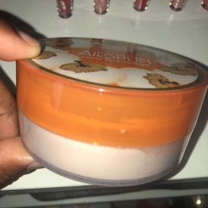 Air-spun setting powder